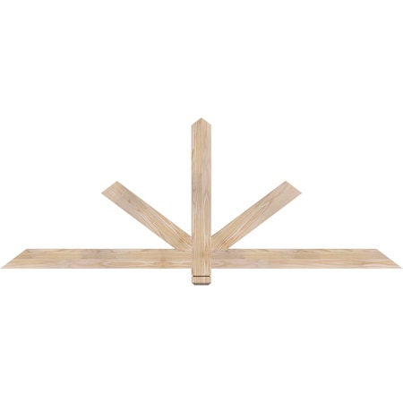 Ekena Millwork Kennewick Smooth Timber Gable Bracket, Douglas Fir, 72"W x 27"H x 1 1/2"D x 3 1/2"F, 9/12 Pitch GBW072X27X0204KEN00SDF